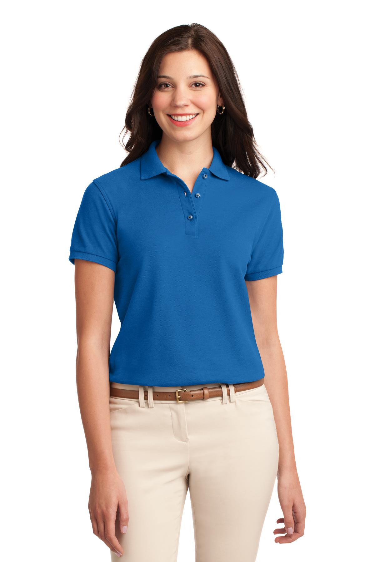 Polo Port Authority Silk Touch™ para mujer (L500)