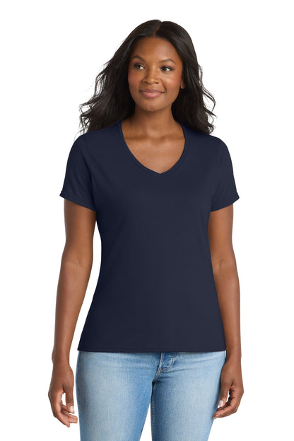 Camiseta de cuello en V para mujer Performance Blend de Port & Company (LPC381V)