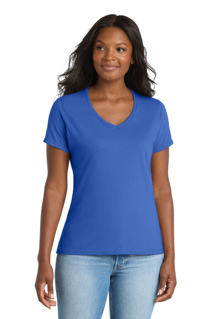 Camiseta de cuello en V para mujer Performance Blend de Port & Company (LPC381V)