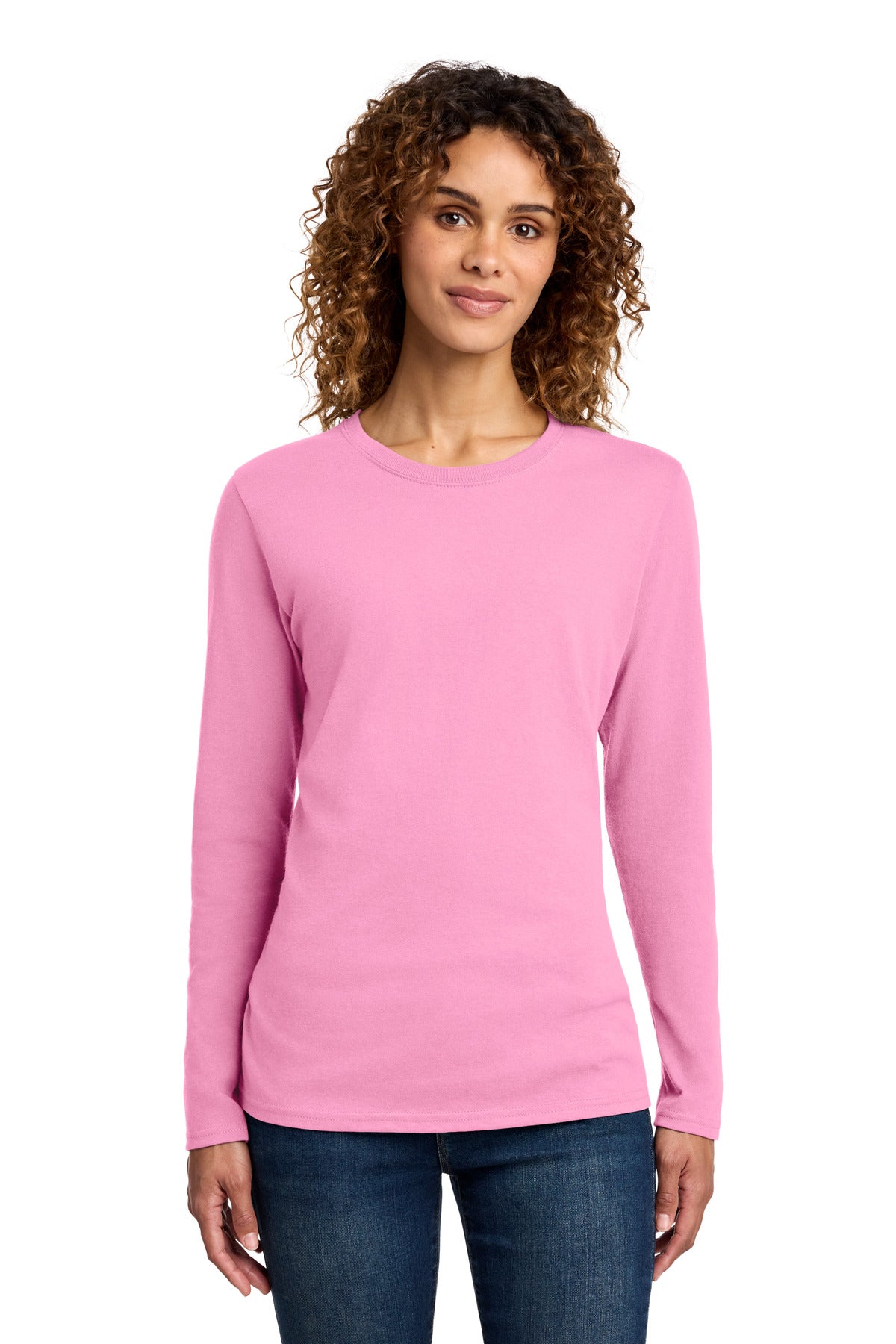 Port & Company Women's Long Sleeve Core Cotton Tee (LPC54LS)