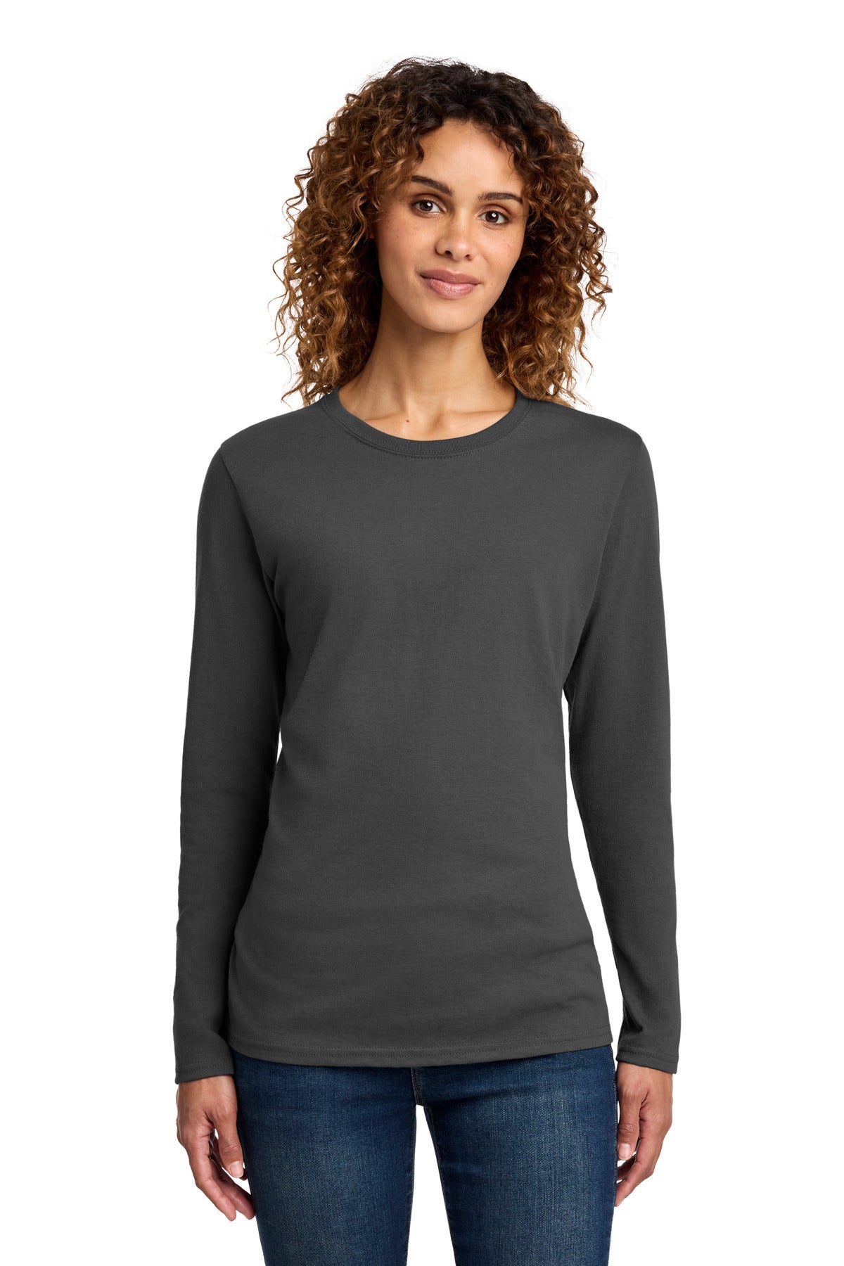Port & Company Women's Long Sleeve Core Cotton Tee (LPC54LS)