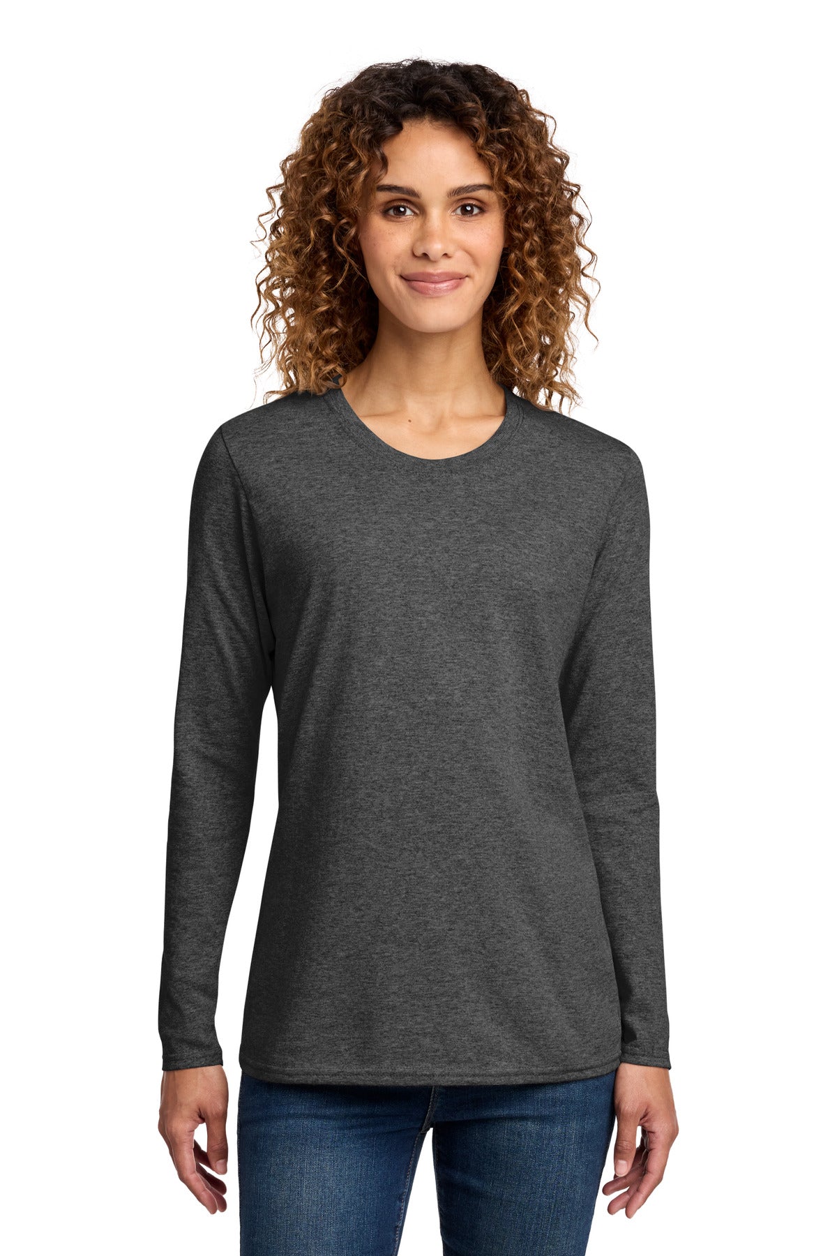 Port & Company Women's Long Sleeve Core Cotton Tee (LPC54LS)