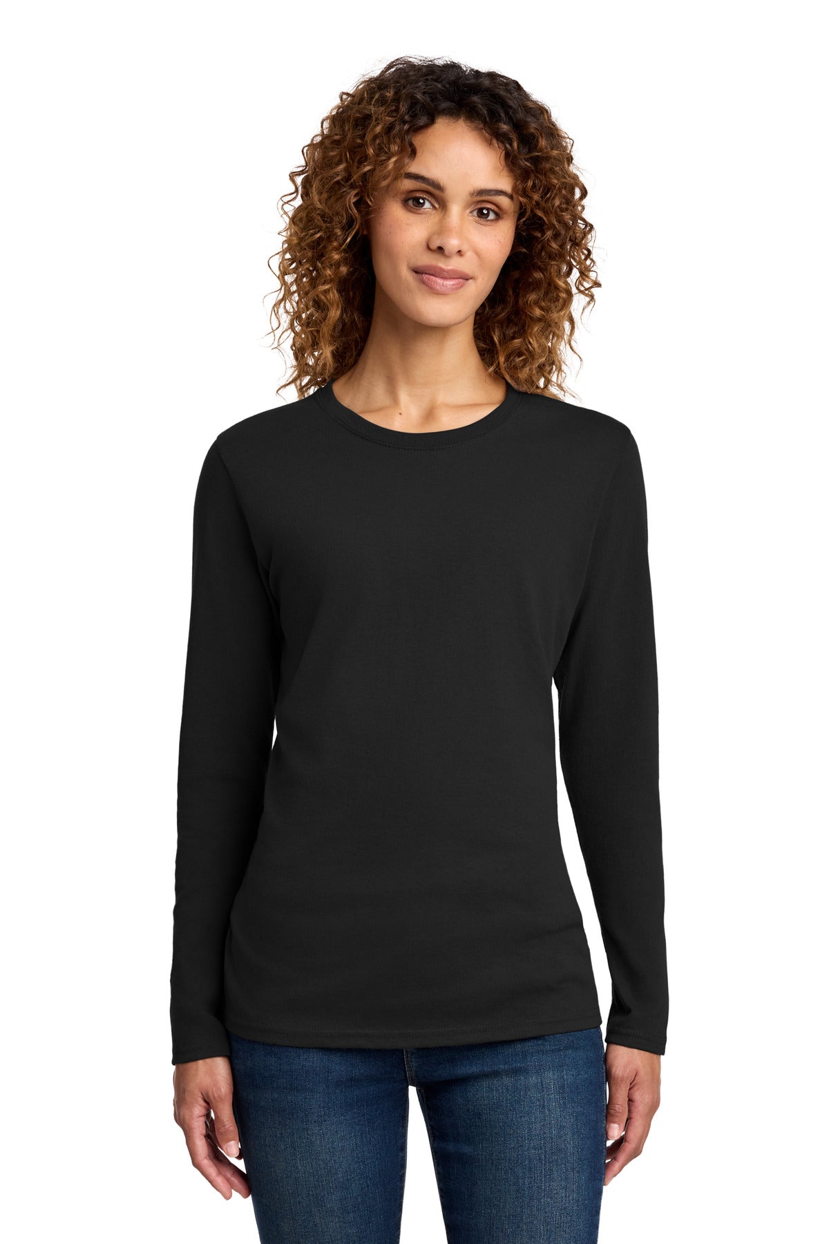 Port & Company Women's Long Sleeve Core Cotton Tee (LPC54LS)