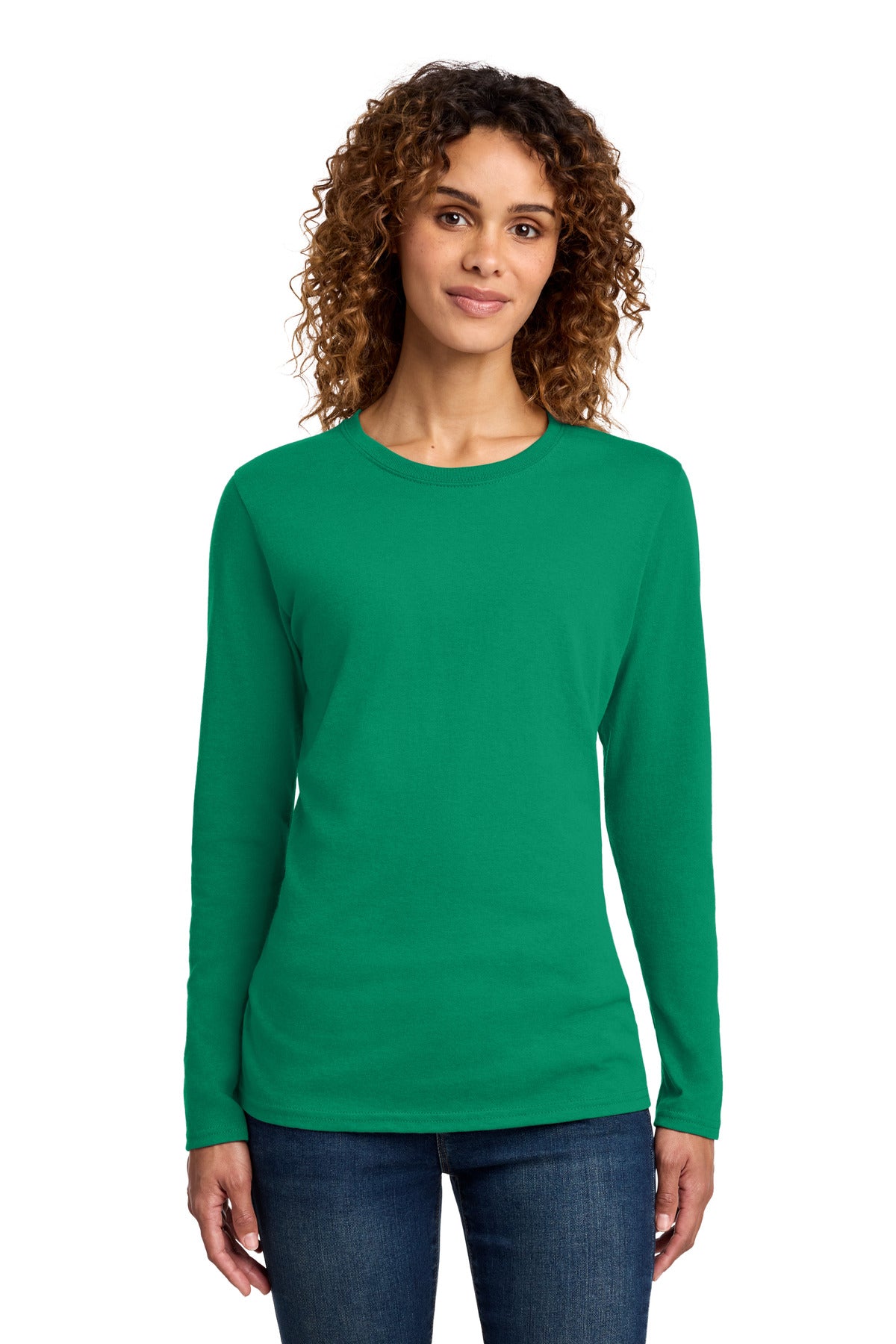 Port & Company Women's Long Sleeve Core Cotton Tee (LPC54LS)