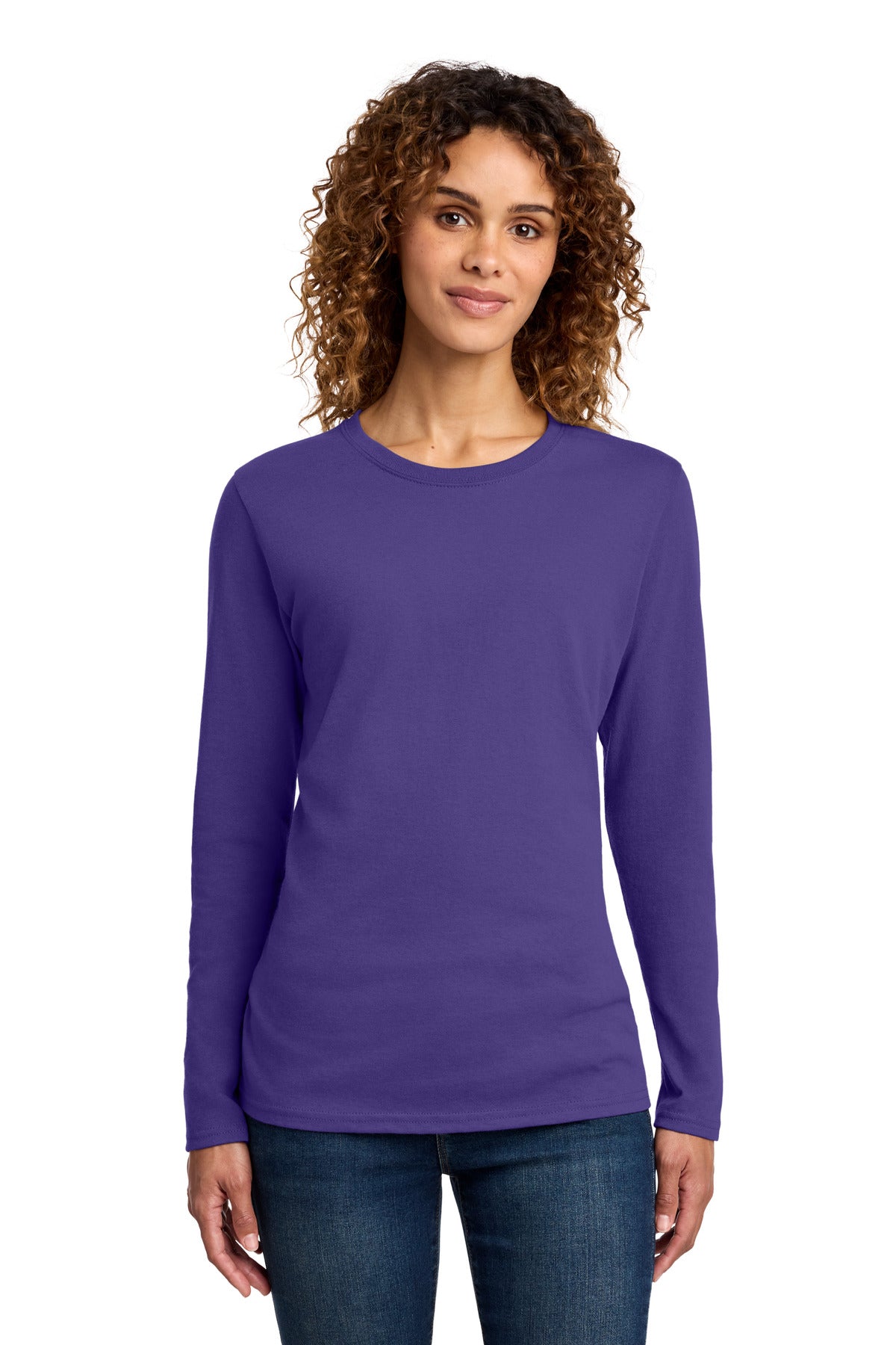 Port & Company Women's Long Sleeve Core Cotton Tee (LPC54LS)