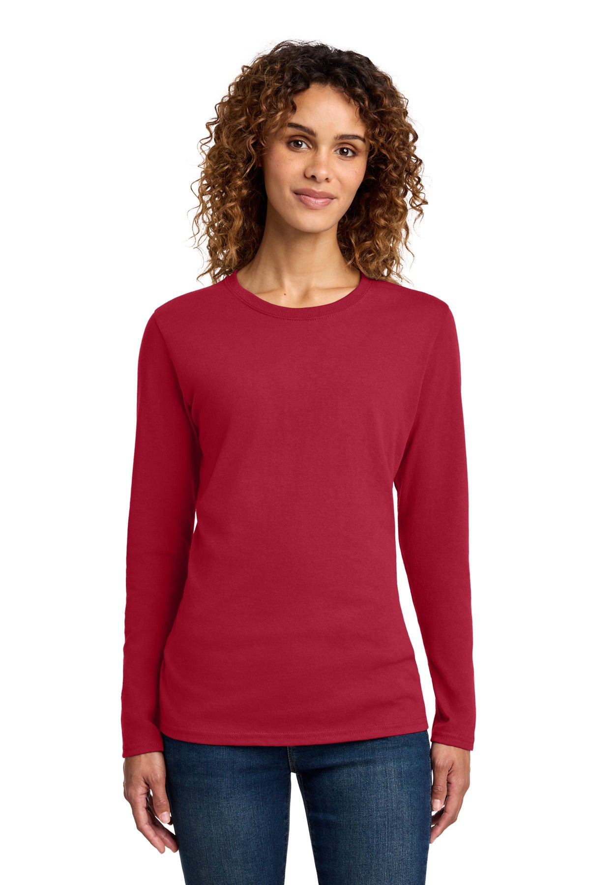 Port & Company Women's Long Sleeve Core Cotton Tee (LPC54LS)