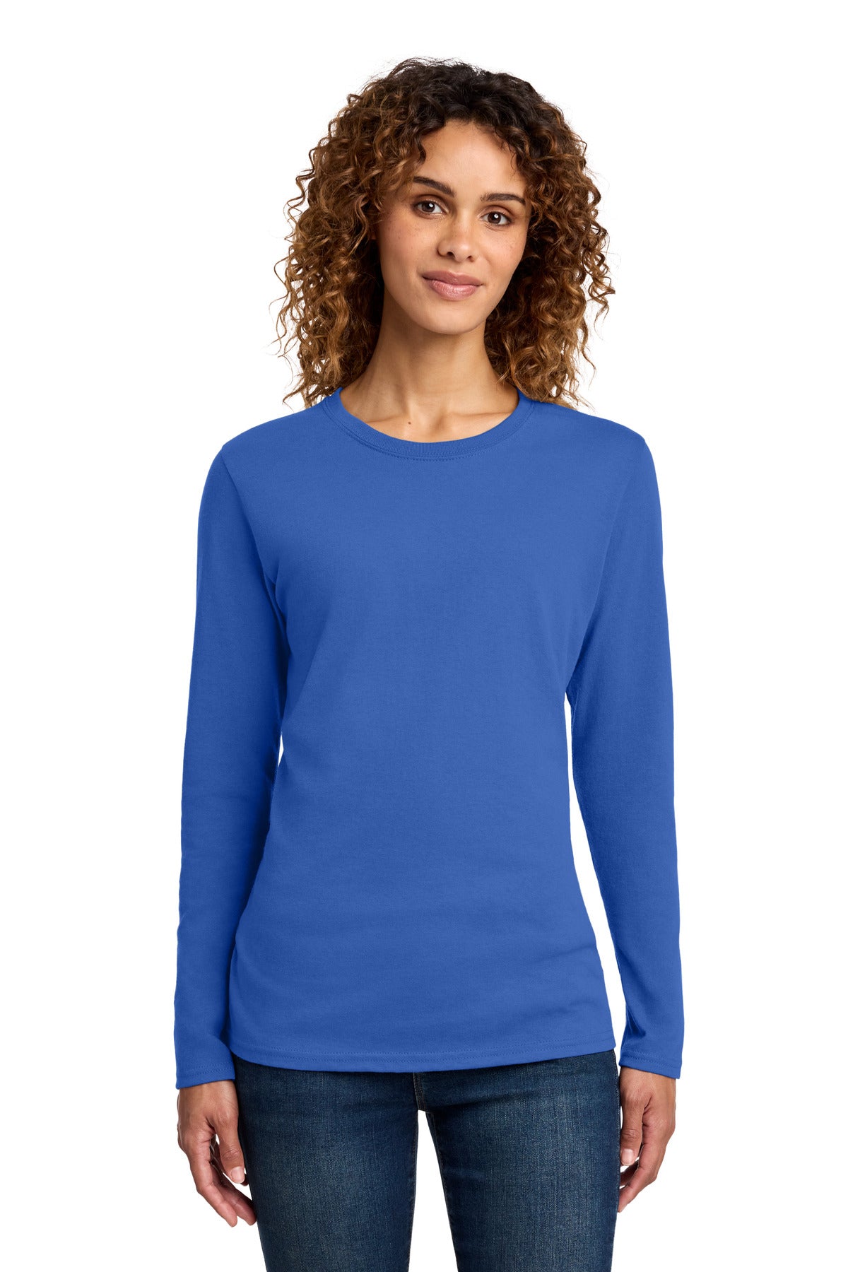 Port & Company Women's Long Sleeve Core Cotton Tee (LPC54LS)