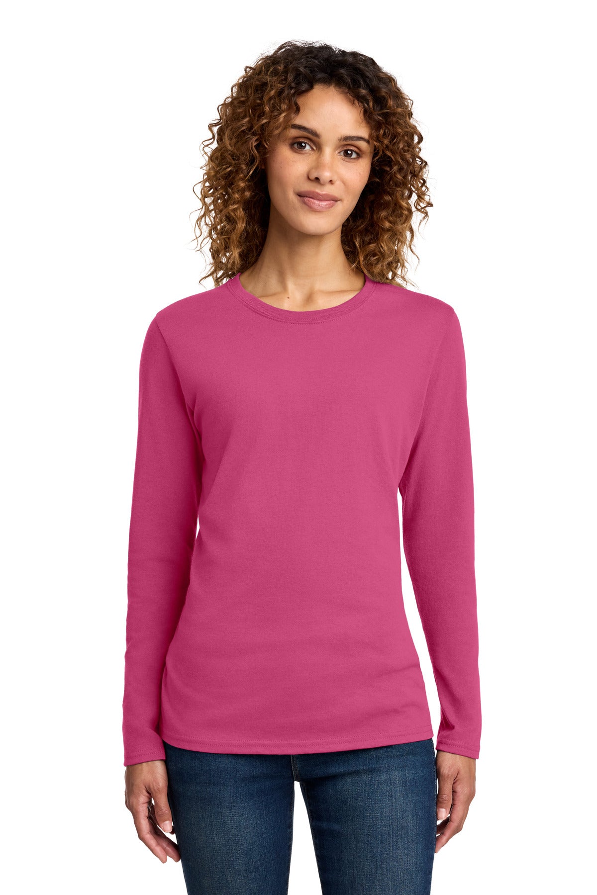 Port & Company Women's Long Sleeve Core Cotton Tee (LPC54LS)