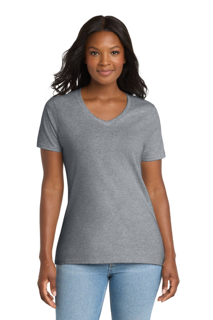 Port & Company Women's Core Cotton V-Neck Tee (LPC54V)