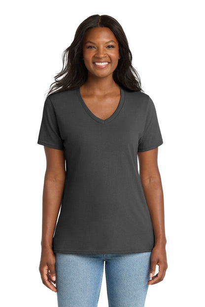 Port & Company Women's Core Cotton V-Neck Tee (LPC54V)