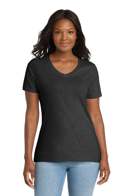 Port & Company Women's Core Cotton V-Neck Tee (LPC54V)