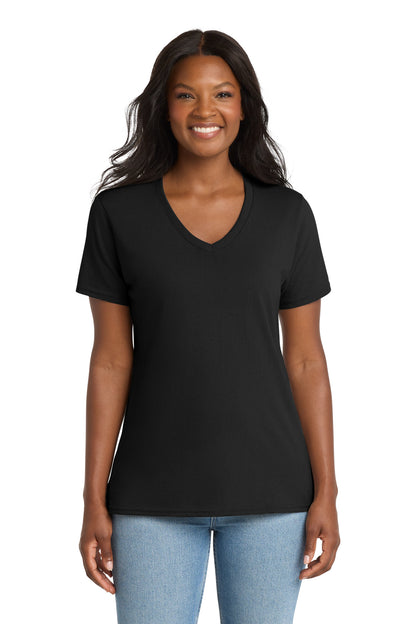 Port & Company Women's Core Cotton V-Neck Tee (LPC54V)