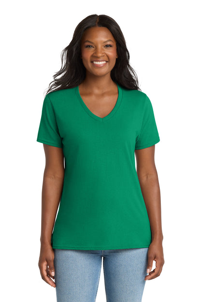 Port & Company Women's Core Cotton V-Neck Tee (LPC54V)