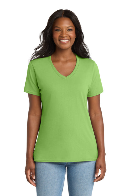 Port & Company Women's Core Cotton V-Neck Tee (LPC54V)