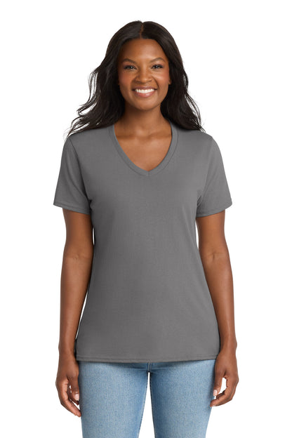 Port & Company Women's Core Cotton V-Neck Tee (LPC54V)