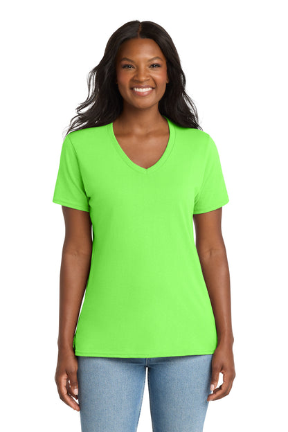 Port & Company Women's Core Cotton V-Neck Tee (LPC54V)