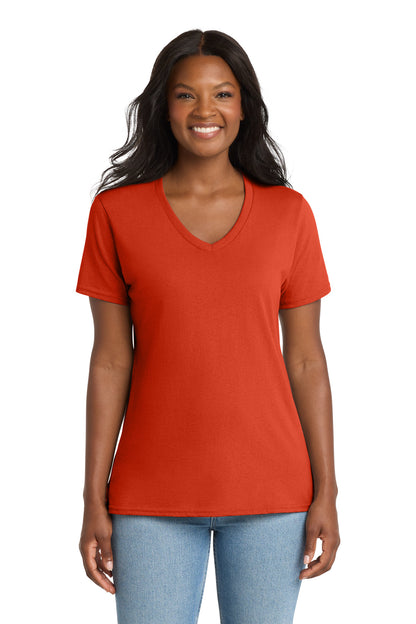 Port & Company Women's Core Cotton V-Neck Tee (LPC54V)