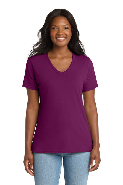 Port & Company Women's Core Cotton V-Neck Tee (LPC54V)