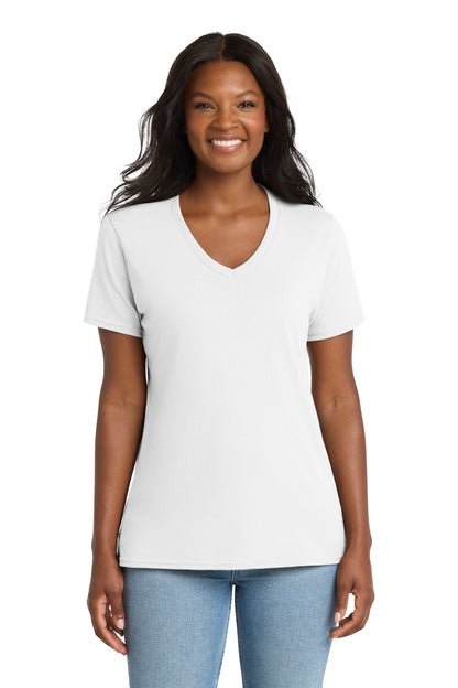 Port & Company Women's Core Cotton V-Neck Tee (LPC54V)