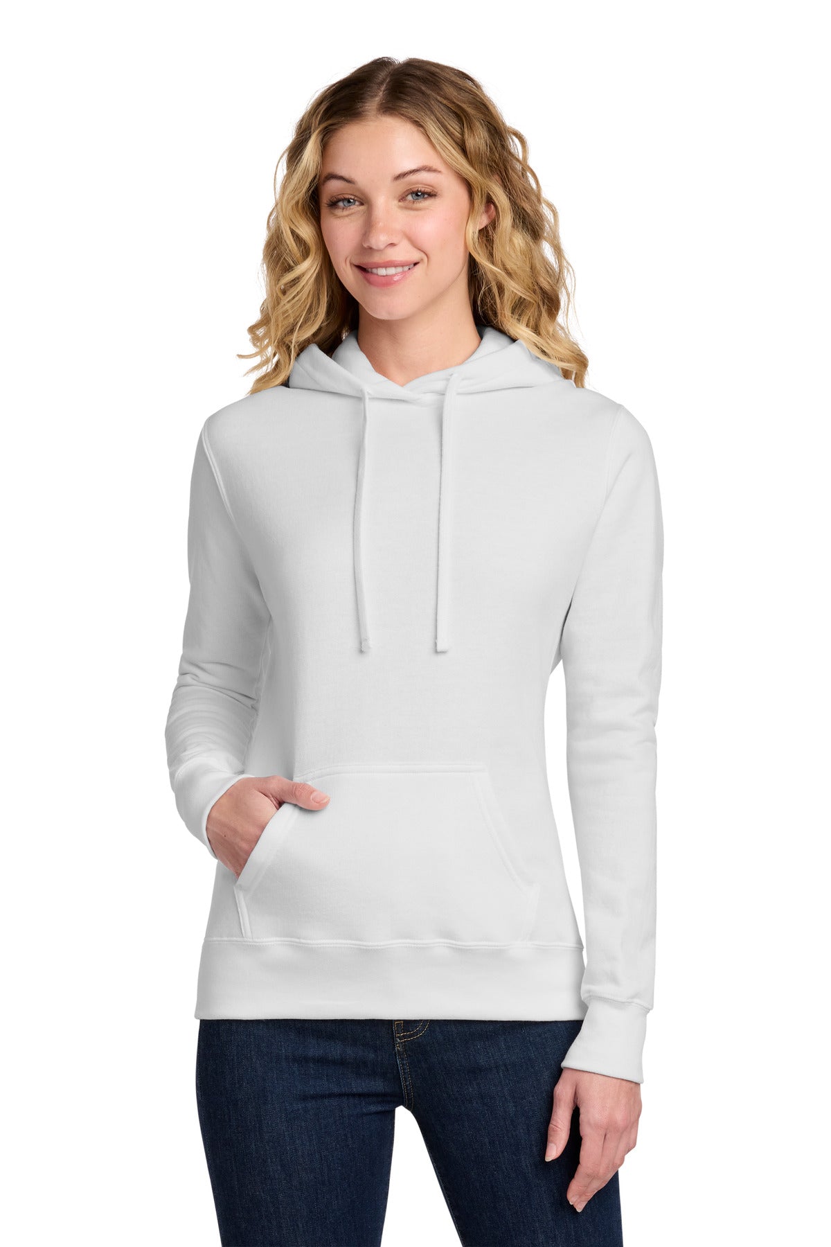 Sudadera con capucha y forro polar Core para mujer de Port & Company (LPC78H)