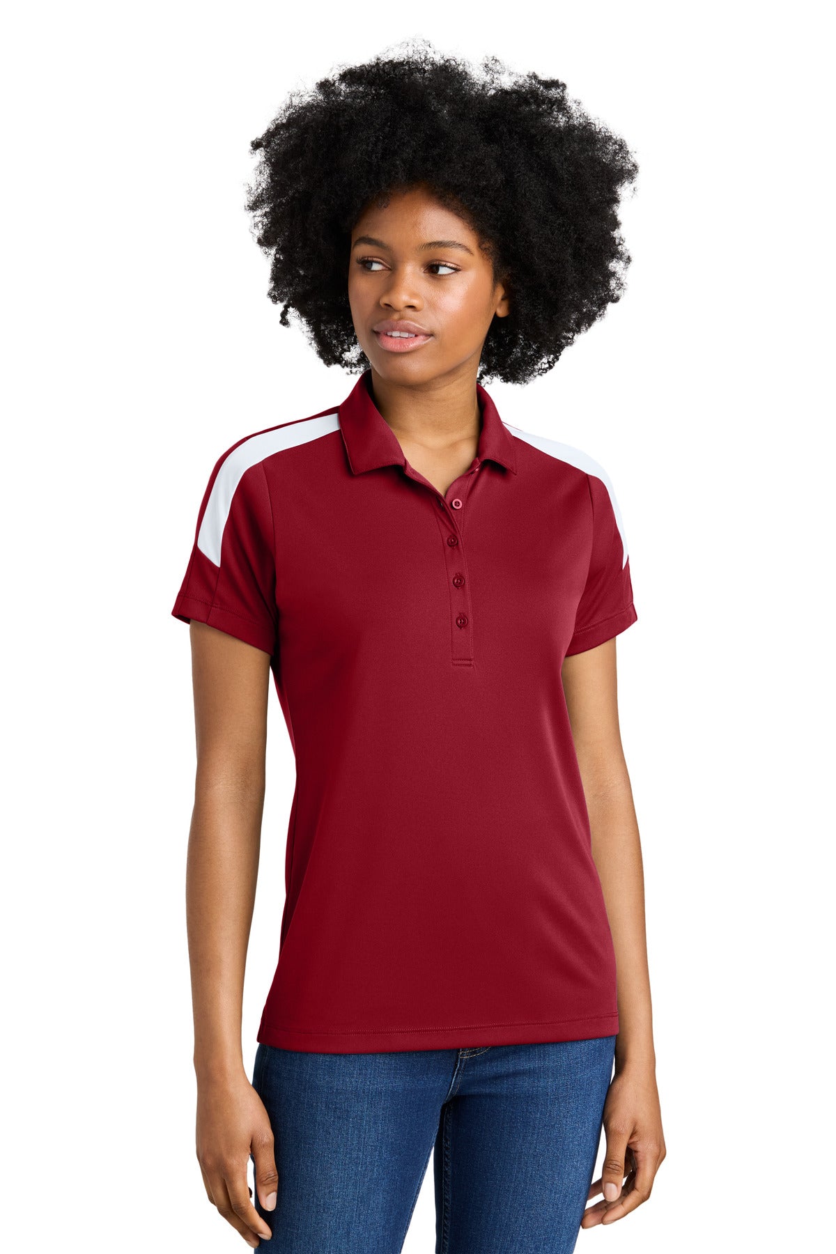 Deep Red/ White