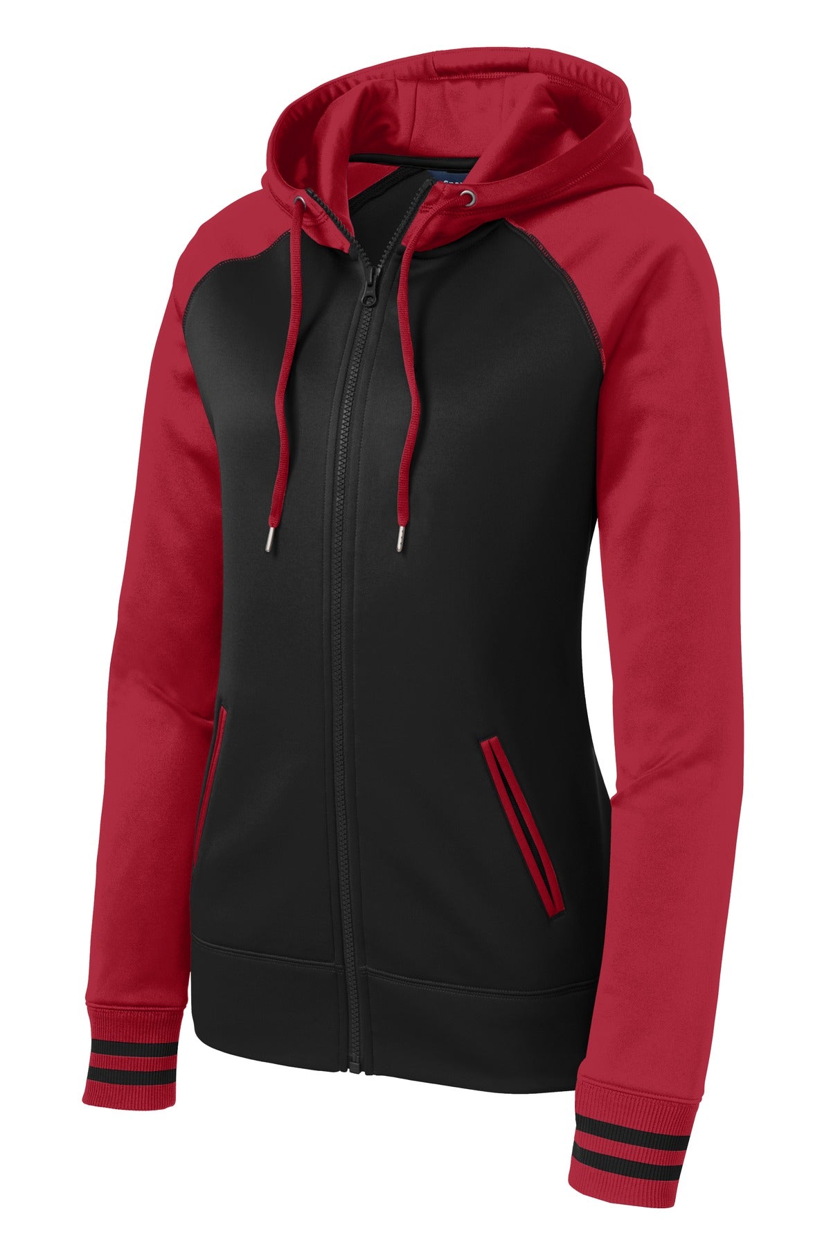 Black/ Deep Red