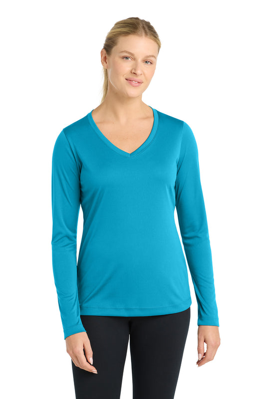 Sport-Tek Women's Long Sleeve PosiCharge Competitor™ V-Neck Tee (LST353LS)