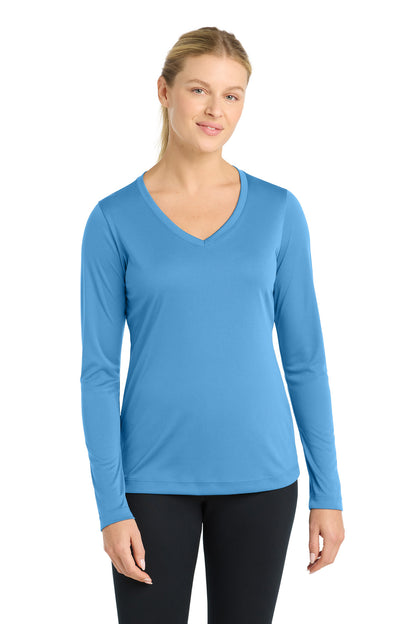 Sport-Tek Women's Long Sleeve PosiCharge Competitor™ V-Neck Tee (LST353LS)
