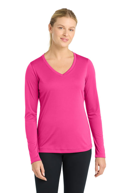 Sport-Tek Women's Long Sleeve PosiCharge Competitor™ V-Neck Tee (LST353LS)