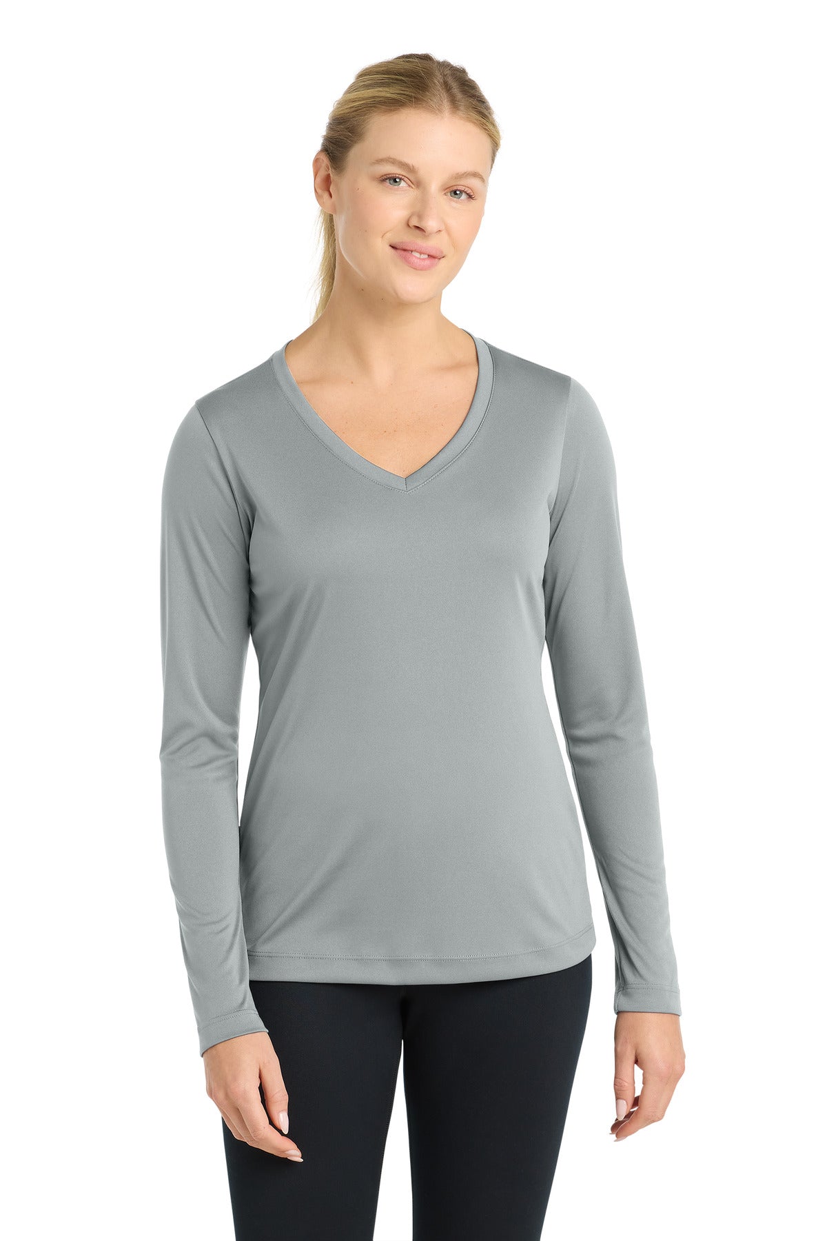 Sport-Tek Women's Long Sleeve PosiCharge Competitor™ V-Neck Tee (LST353LS)