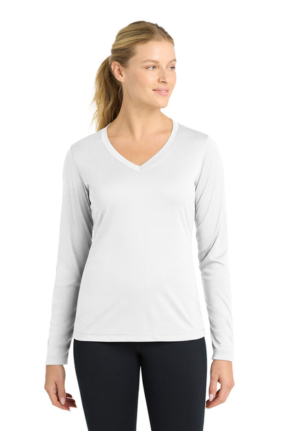 Sport-Tek Women's Long Sleeve PosiCharge Competitor™ V-Neck Tee (LST353LS)