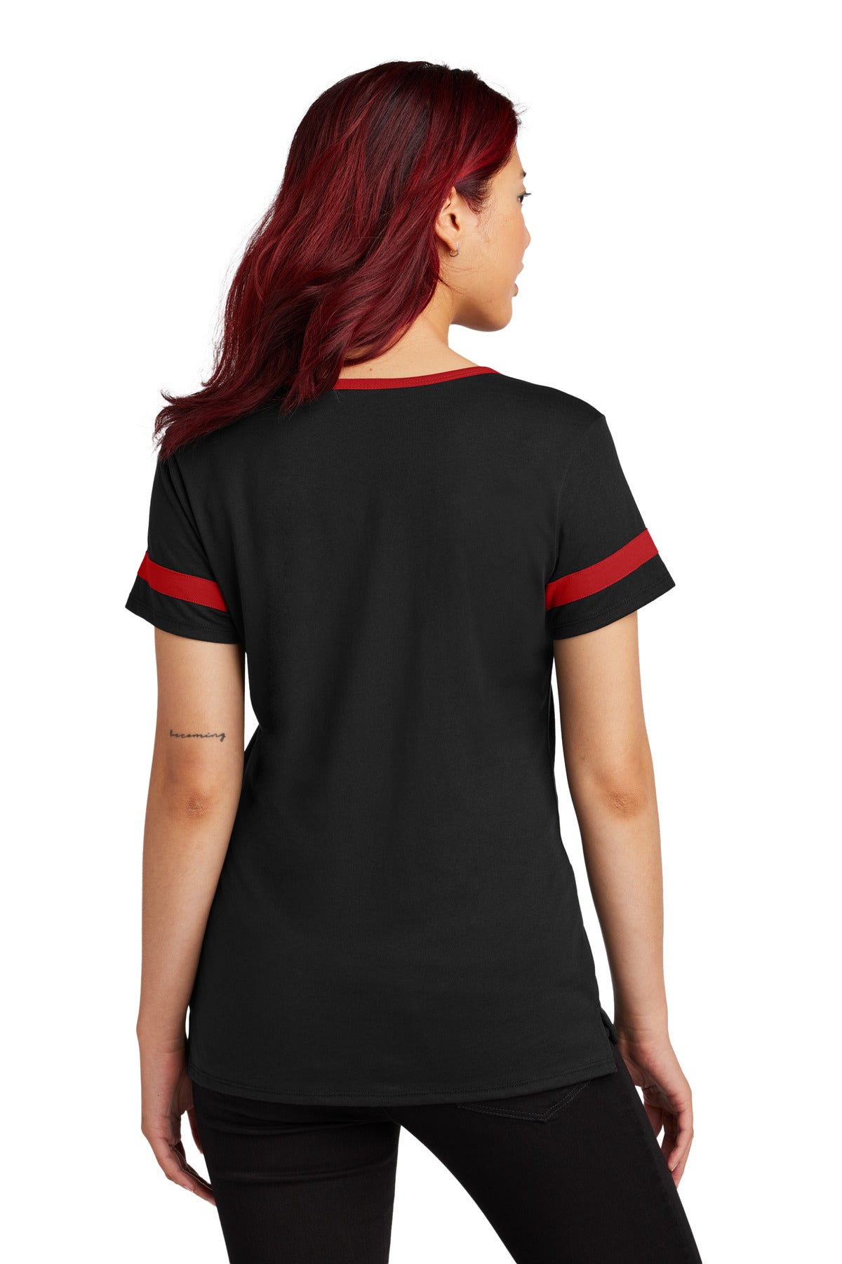 Black/ Deep Red