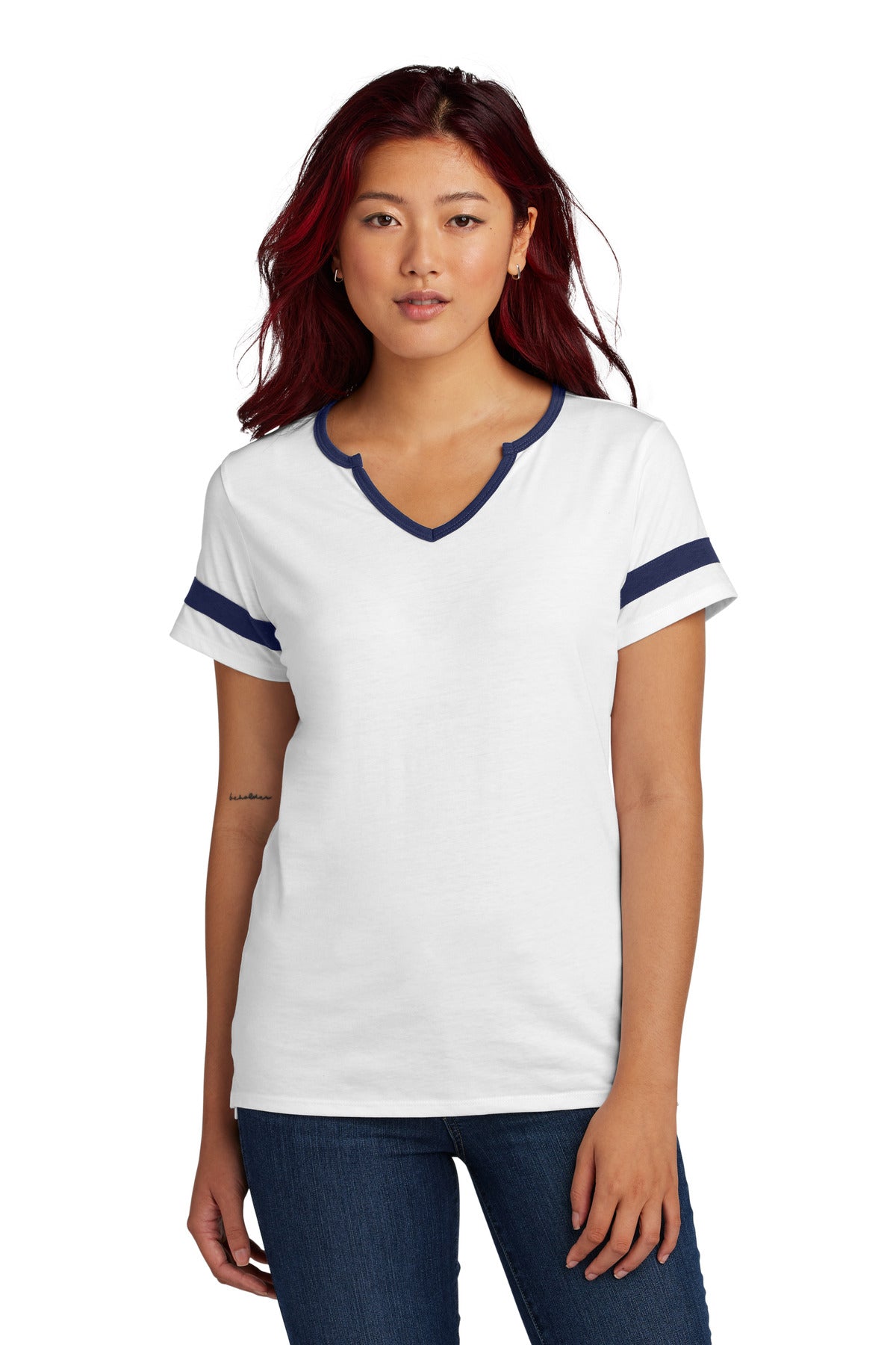 Camiseta de cuello con muesca para mujer Sport-Tek Halftime (LST6041)