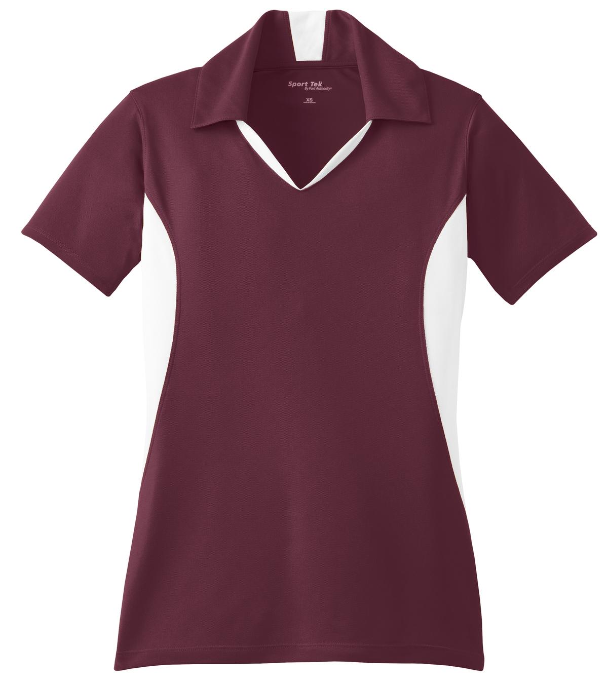 Maroon/ White