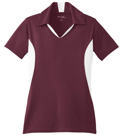 Maroon/ White