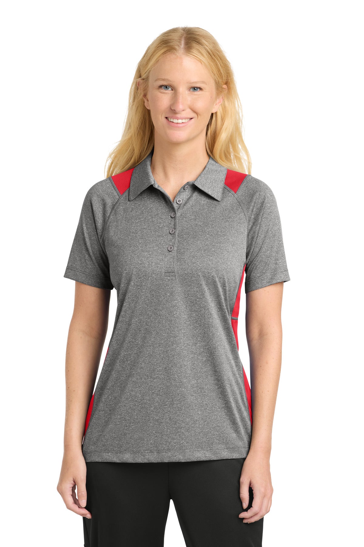 Vintage Heather/ True Red