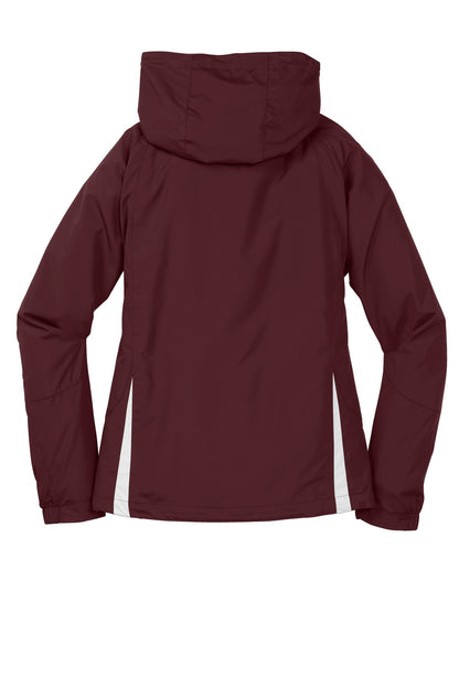 Maroon/ White