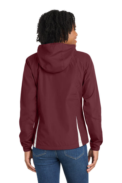Maroon/ White