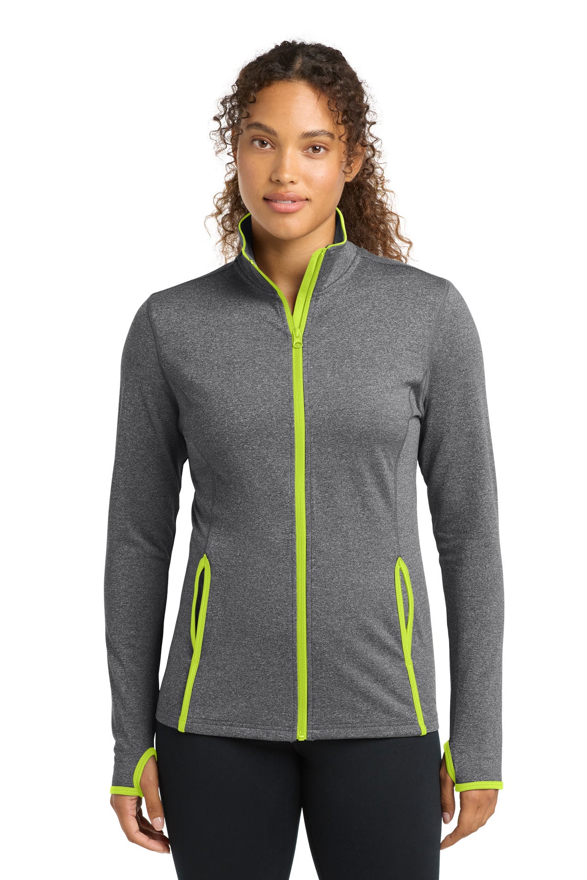 Charcoal Grey Heather/ Charge Green