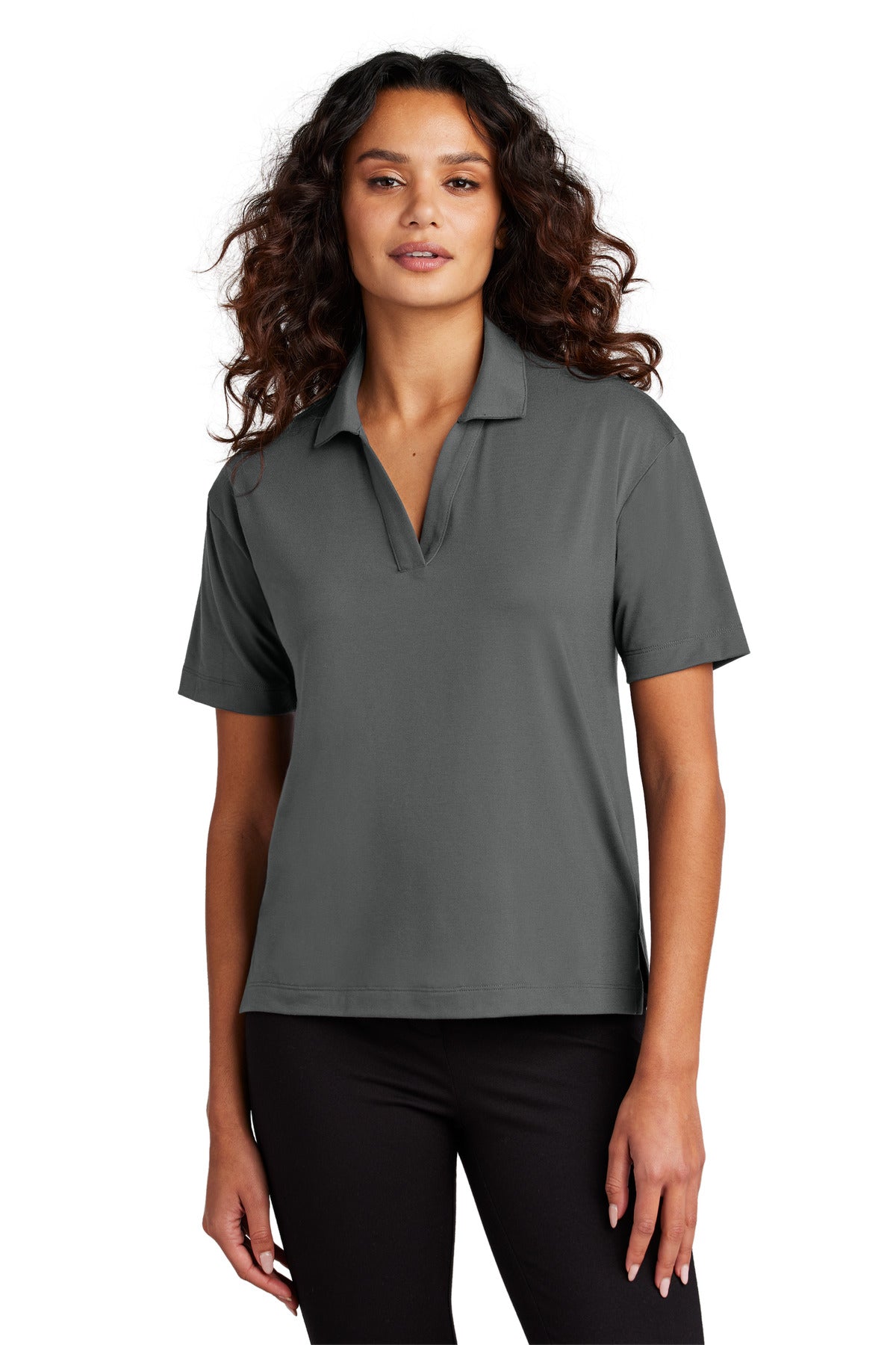 Polo de punto elástico para mujer Mercer+Mettle (MM1015)