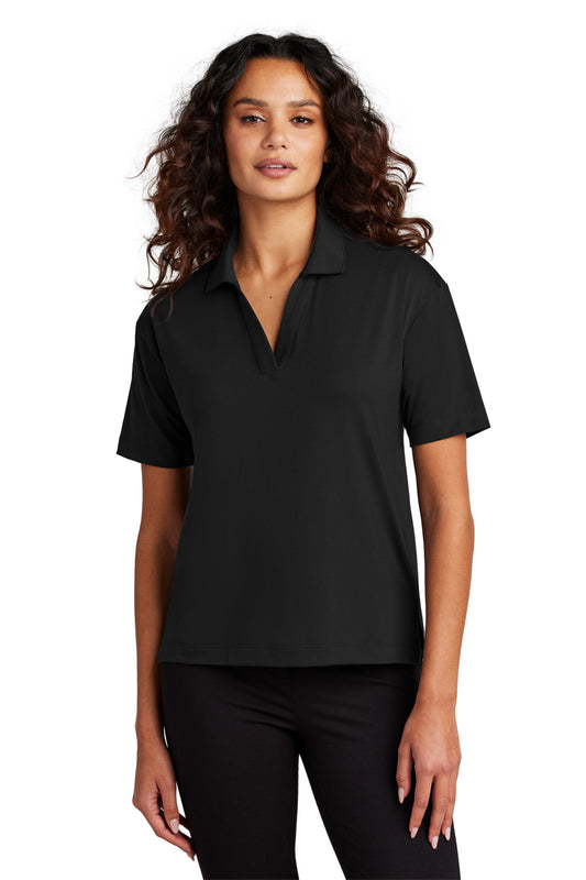 Polo de punto elástico para mujer Mercer+Mettle (MM1015)