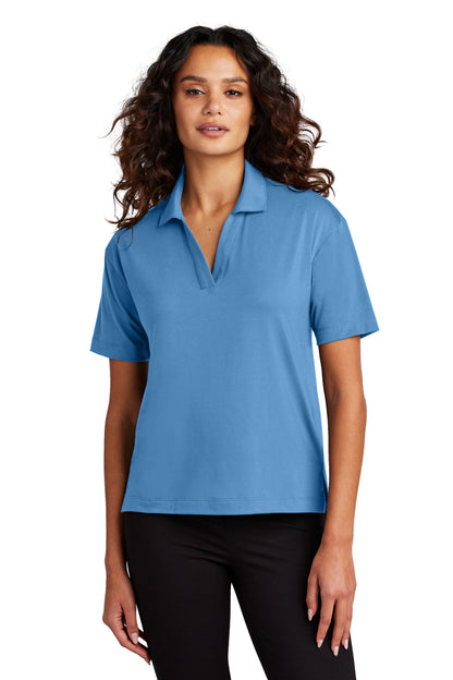 Polo de punto elástico para mujer Mercer+Mettle (MM1015)