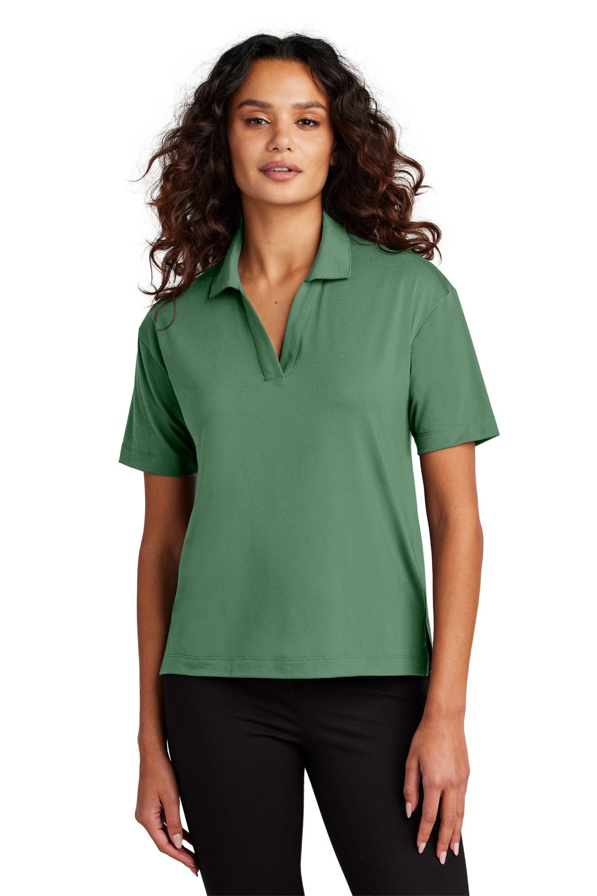Polo de punto elástico para mujer Mercer+Mettle (MM1015)