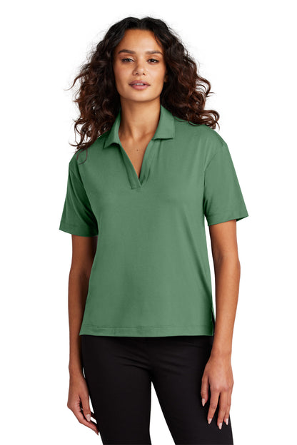 Polo de punto elástico para mujer Mercer+Mettle (MM1015)