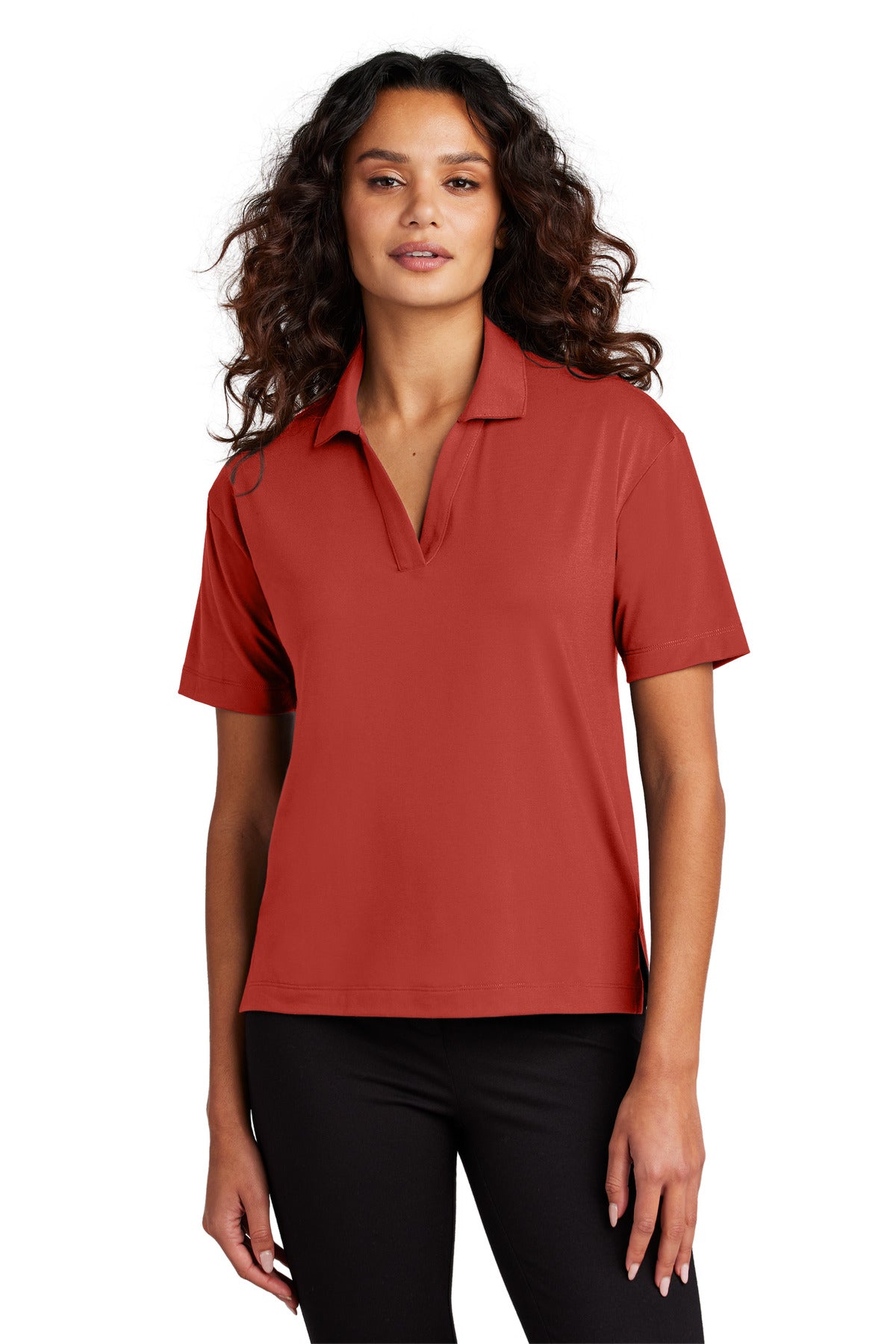 Polo de punto elástico para mujer Mercer+Mettle (MM1015)
