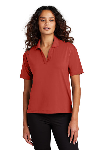 Polo de punto elástico para mujer Mercer+Mettle (MM1015)