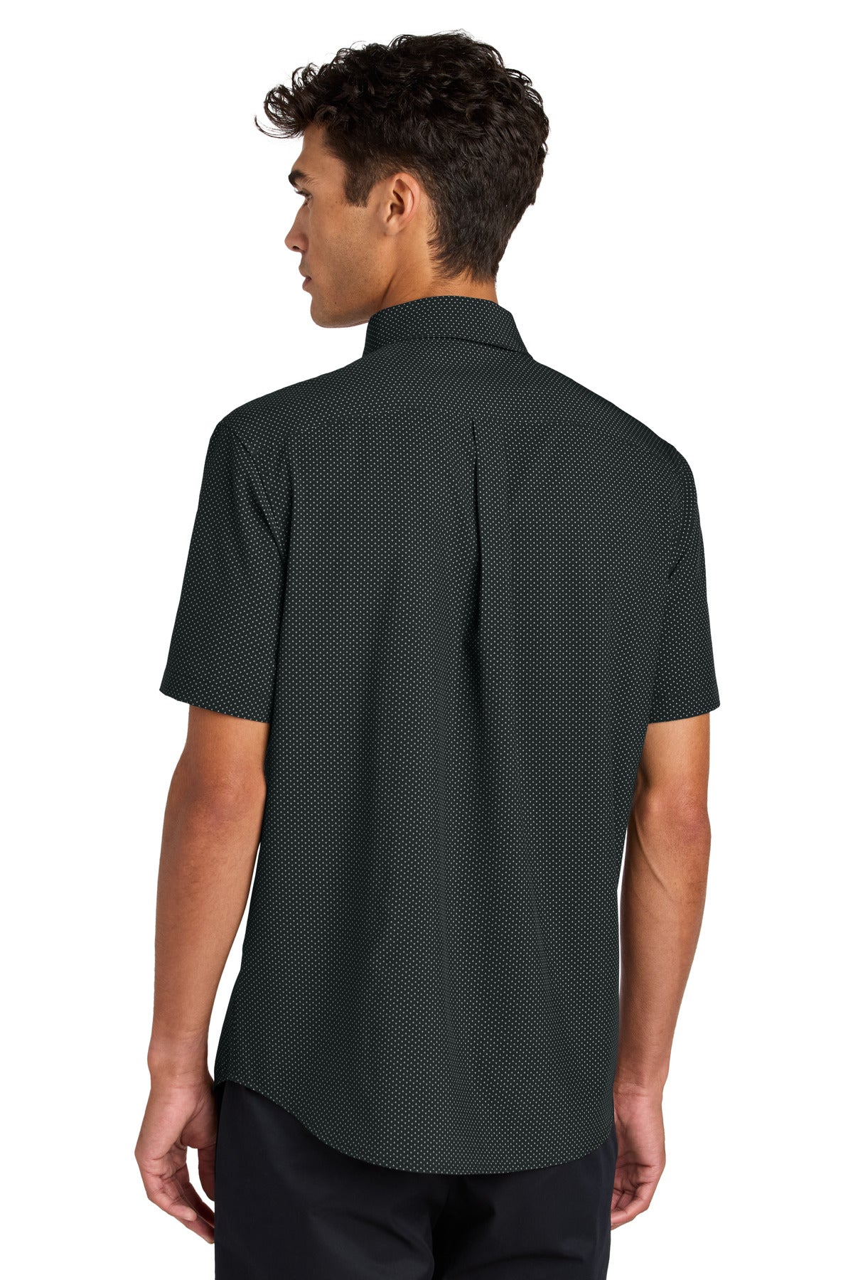 Deep Black Triangle Print