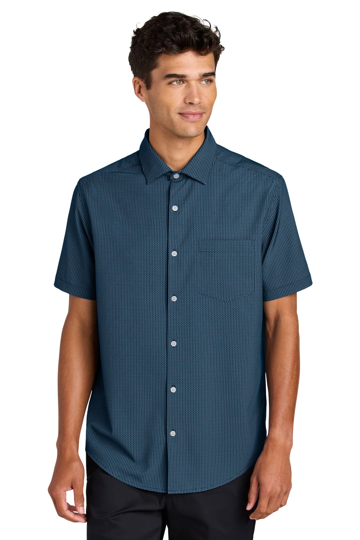 Night Navy Dash Print
