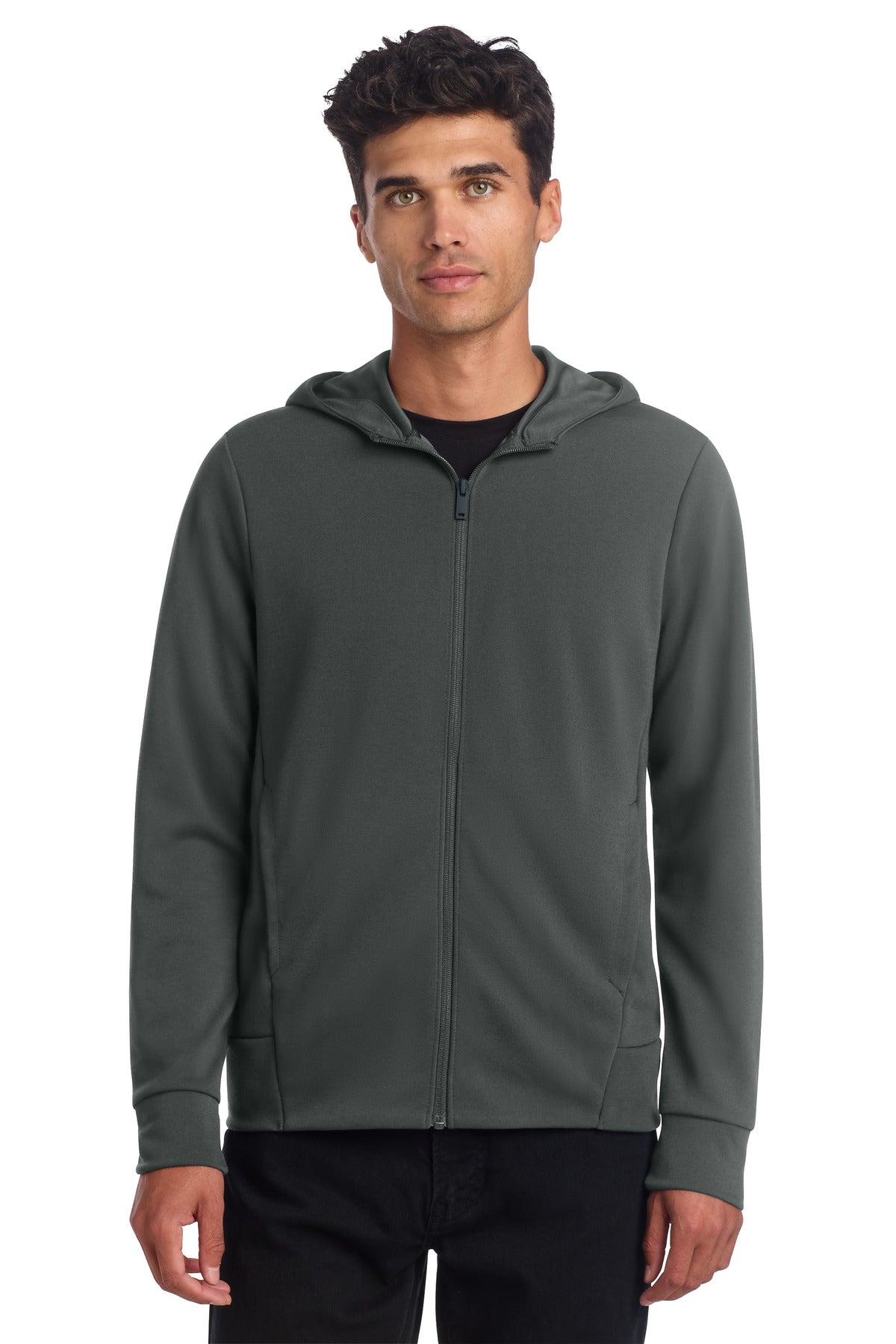 Sudadera con capucha y cierre completo de tejido doble Mercer+Mettle (MM3002)