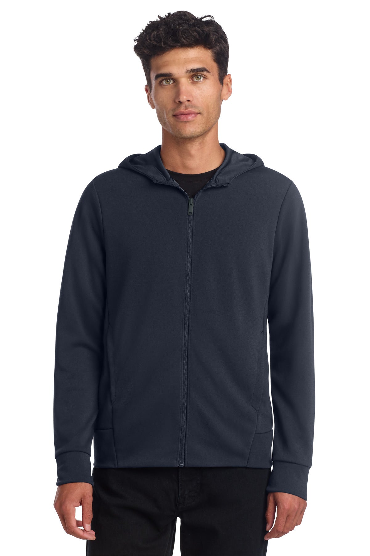 Sudadera con capucha y cierre completo de tejido doble Mercer+Mettle (MM3002)